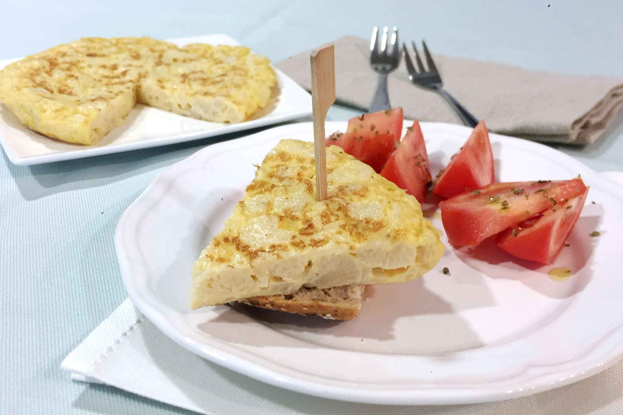 Tortilla de coliflor