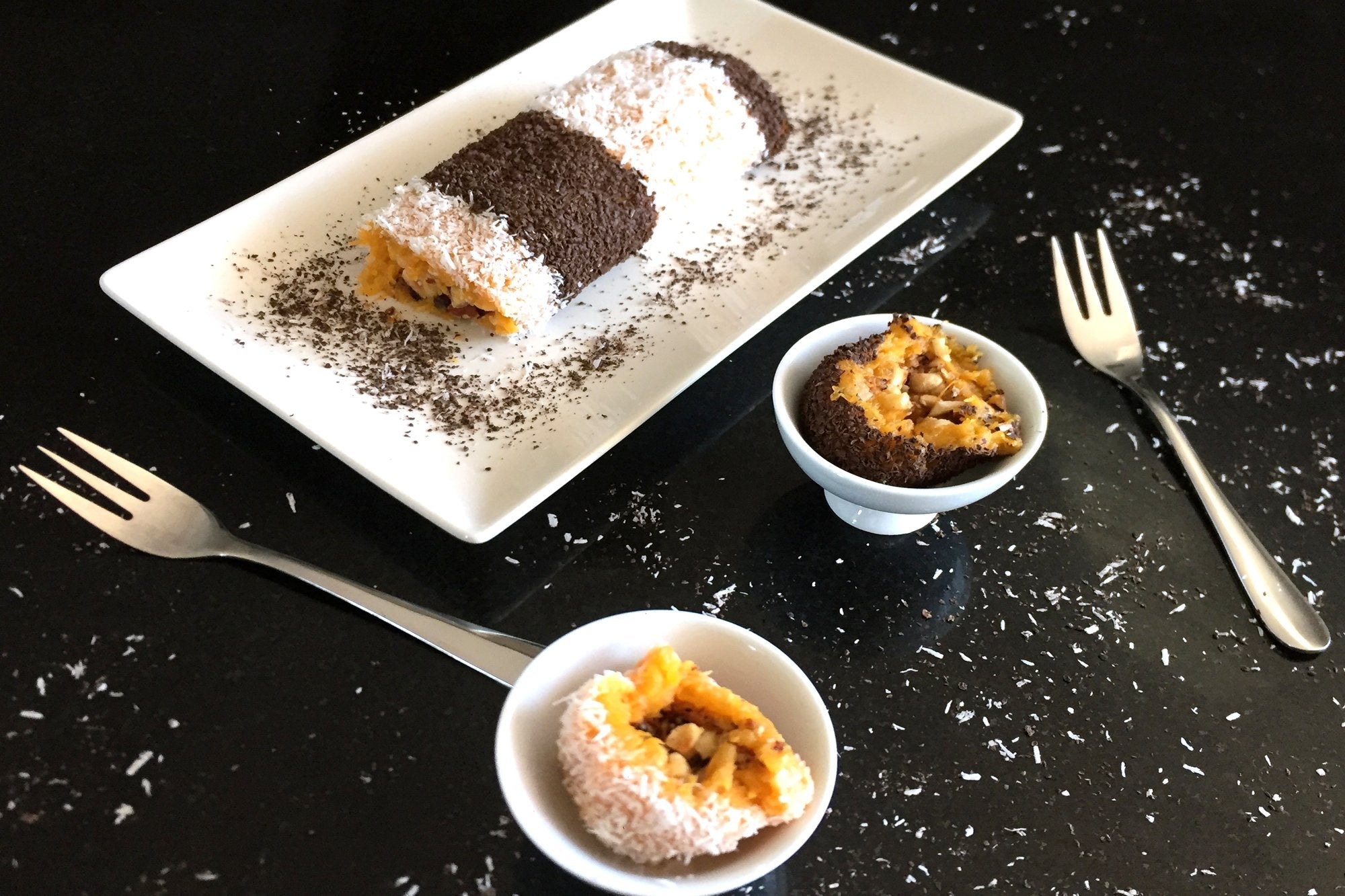 Brazo de Calabaza y Boniato con Frutos Secos