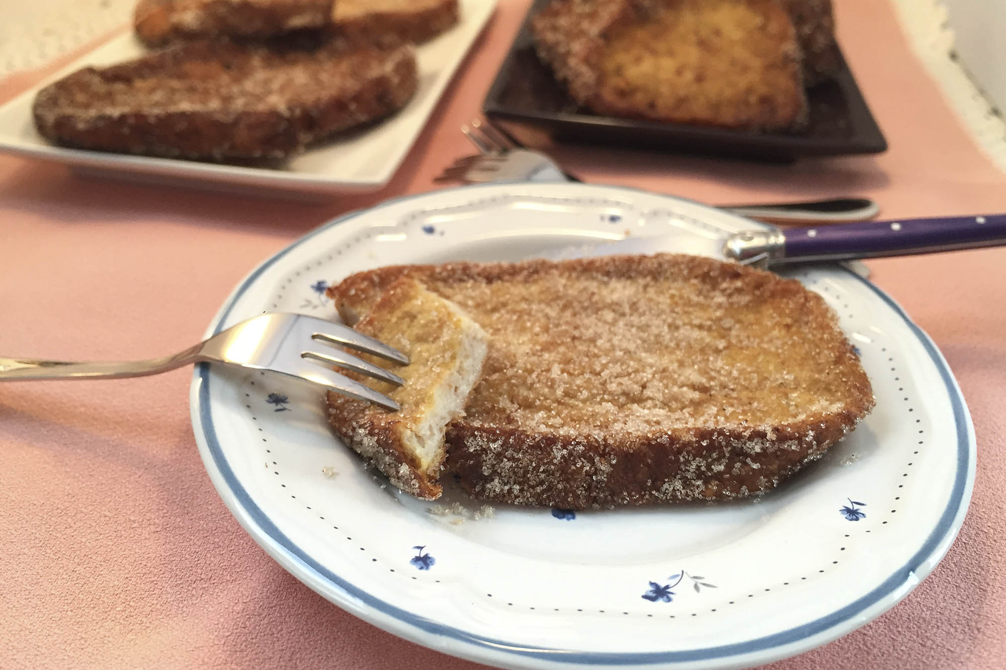 Torrijas sin azúcar y sin lactosa