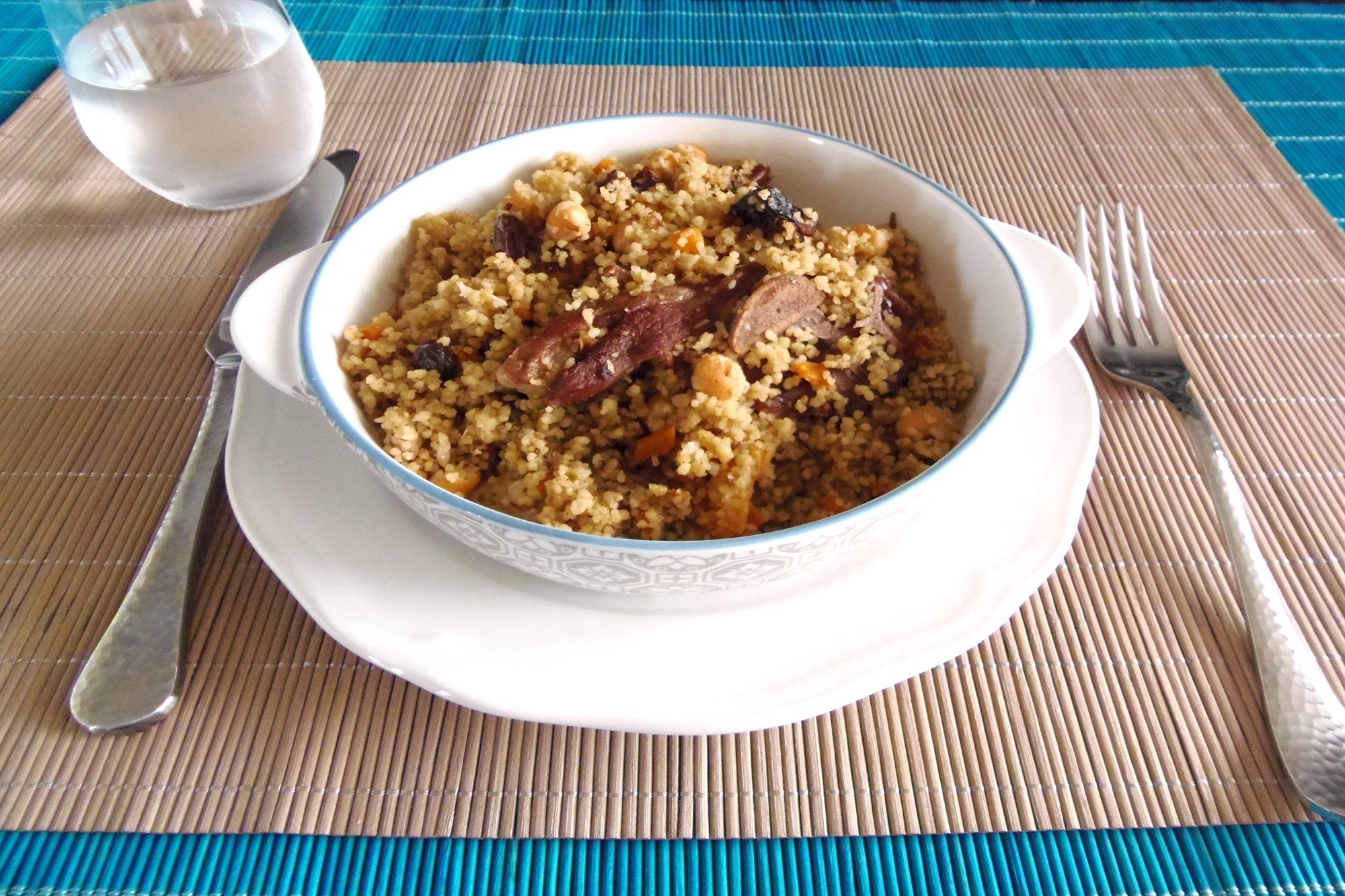 Cuscús con cordero y verduras