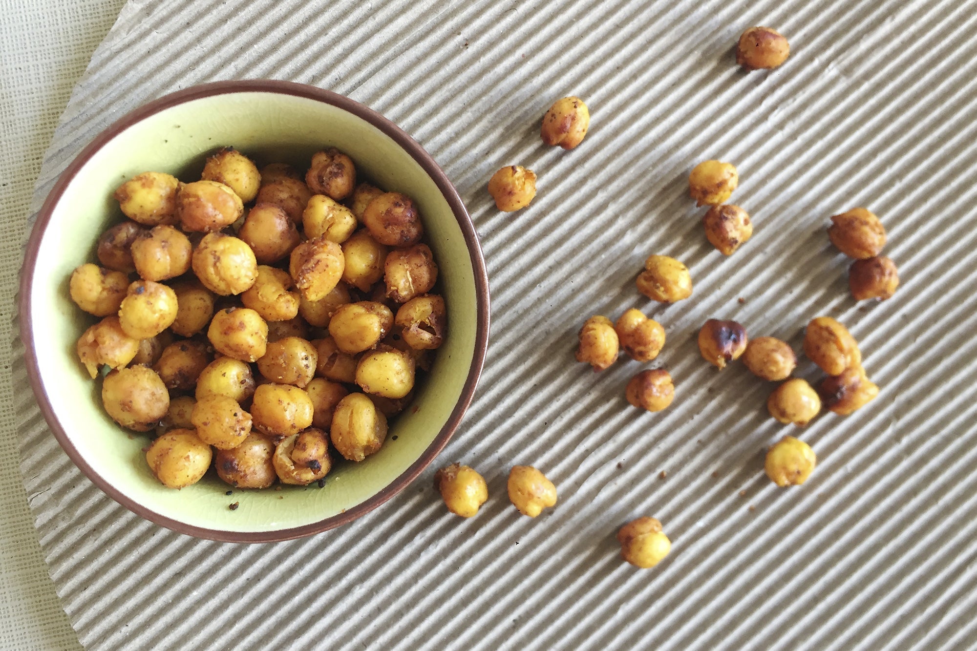 Garbanzos especiados al horno