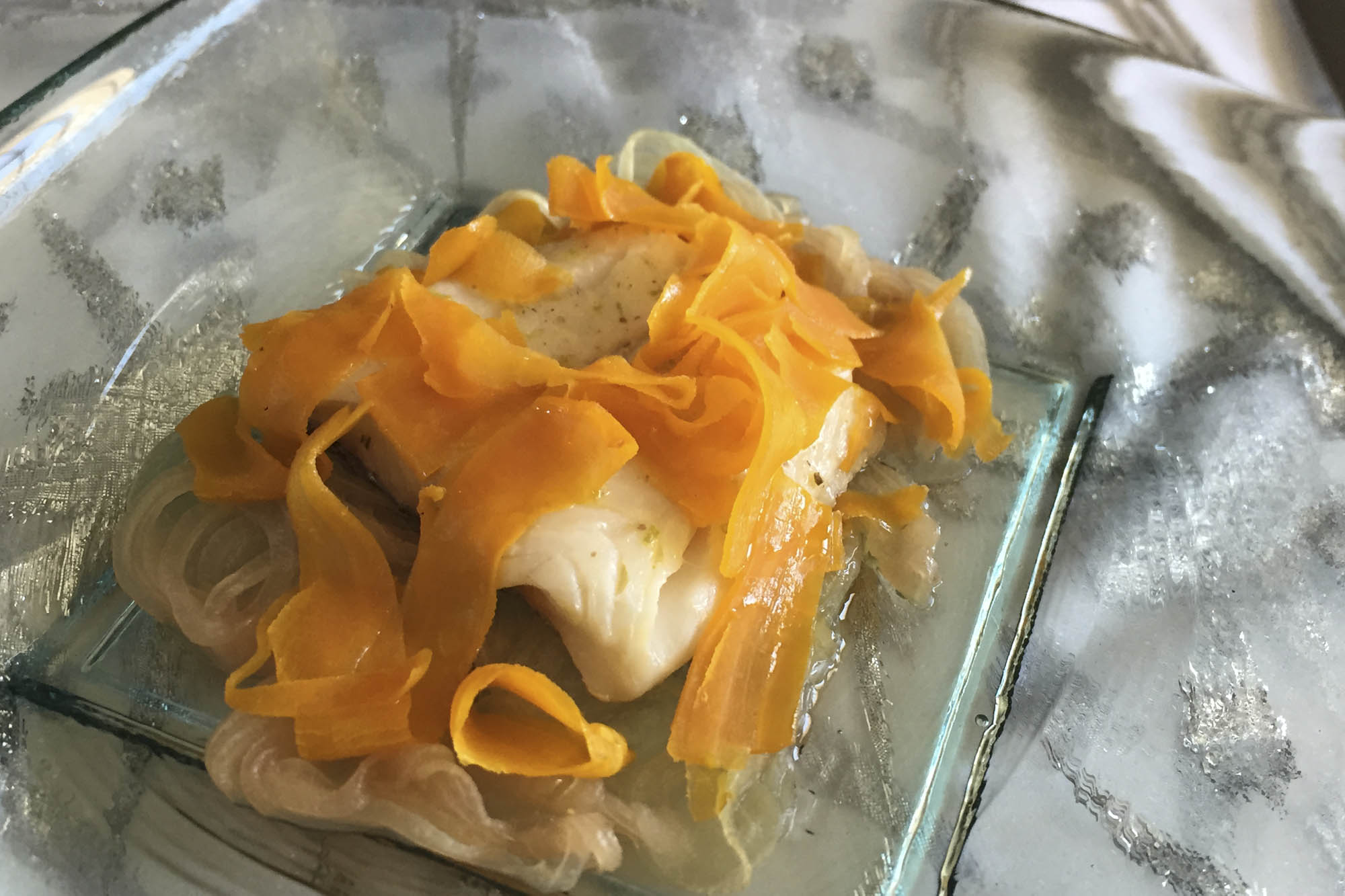 Merluza en papillote al horno