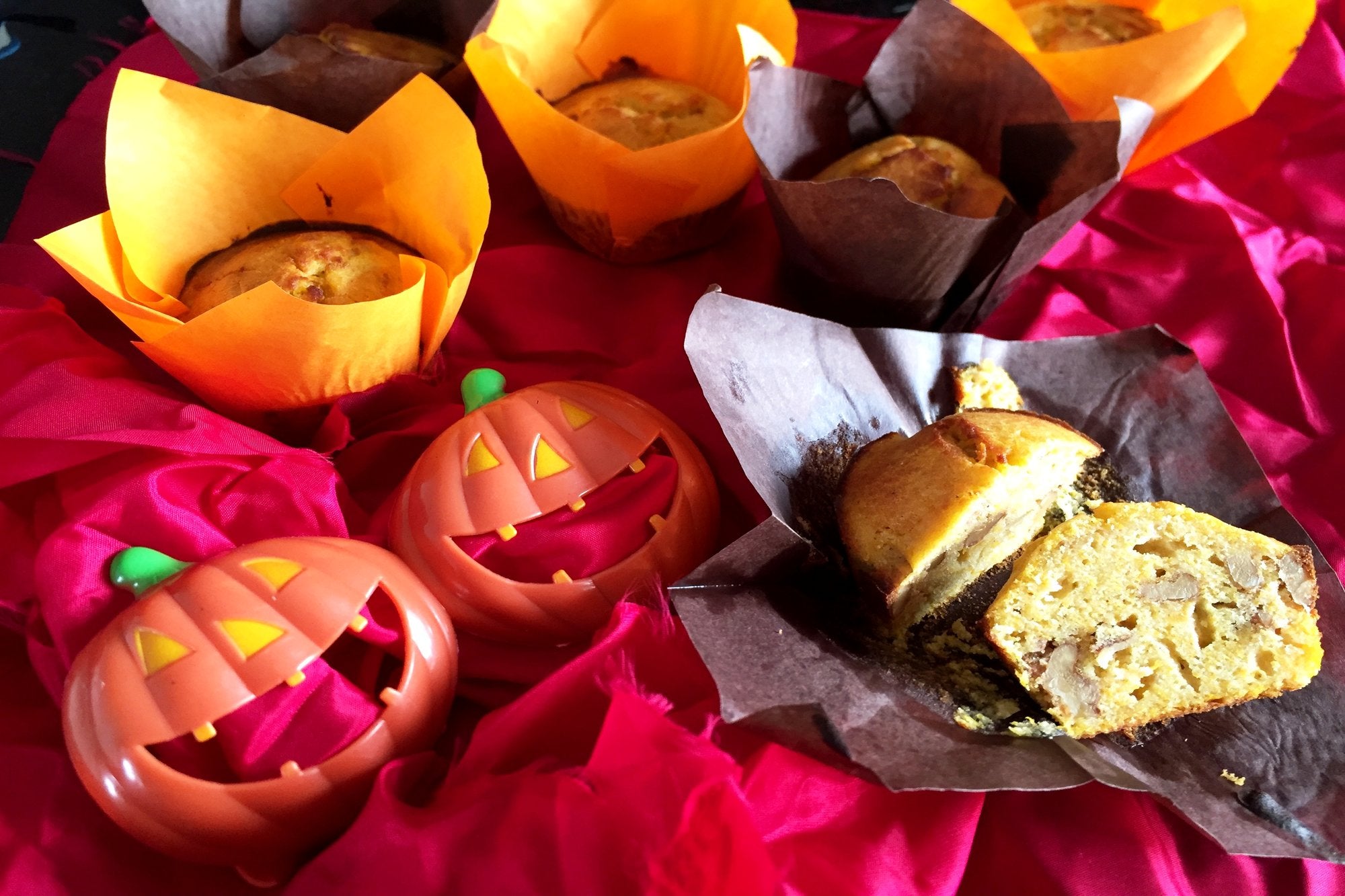 Muffins de calabaza y nueces sin gluten