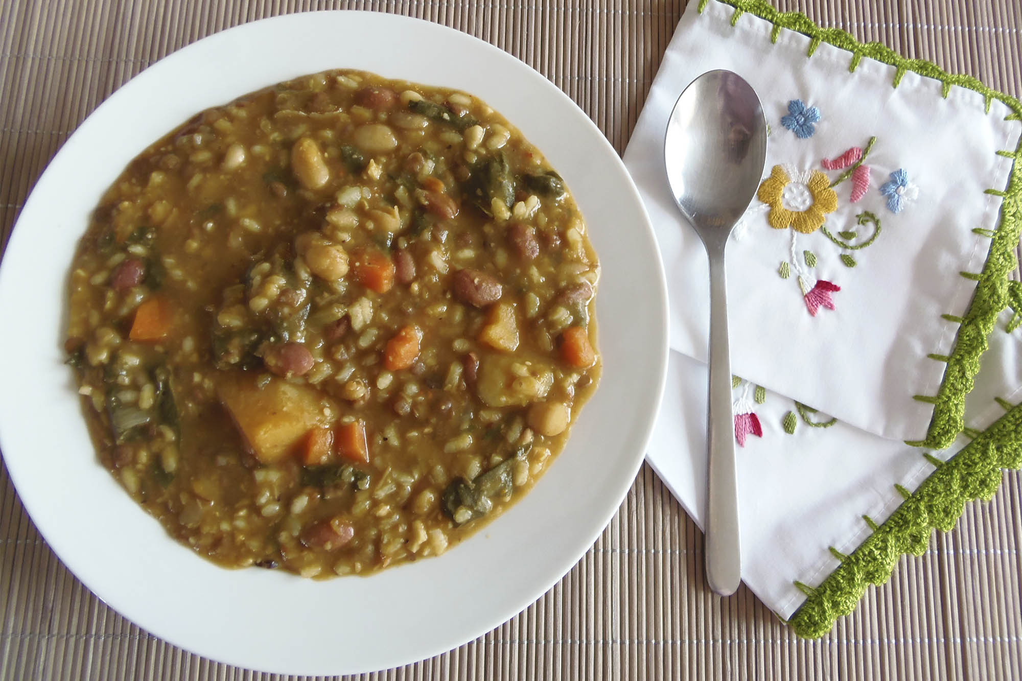 Arroz caldoso de verduras