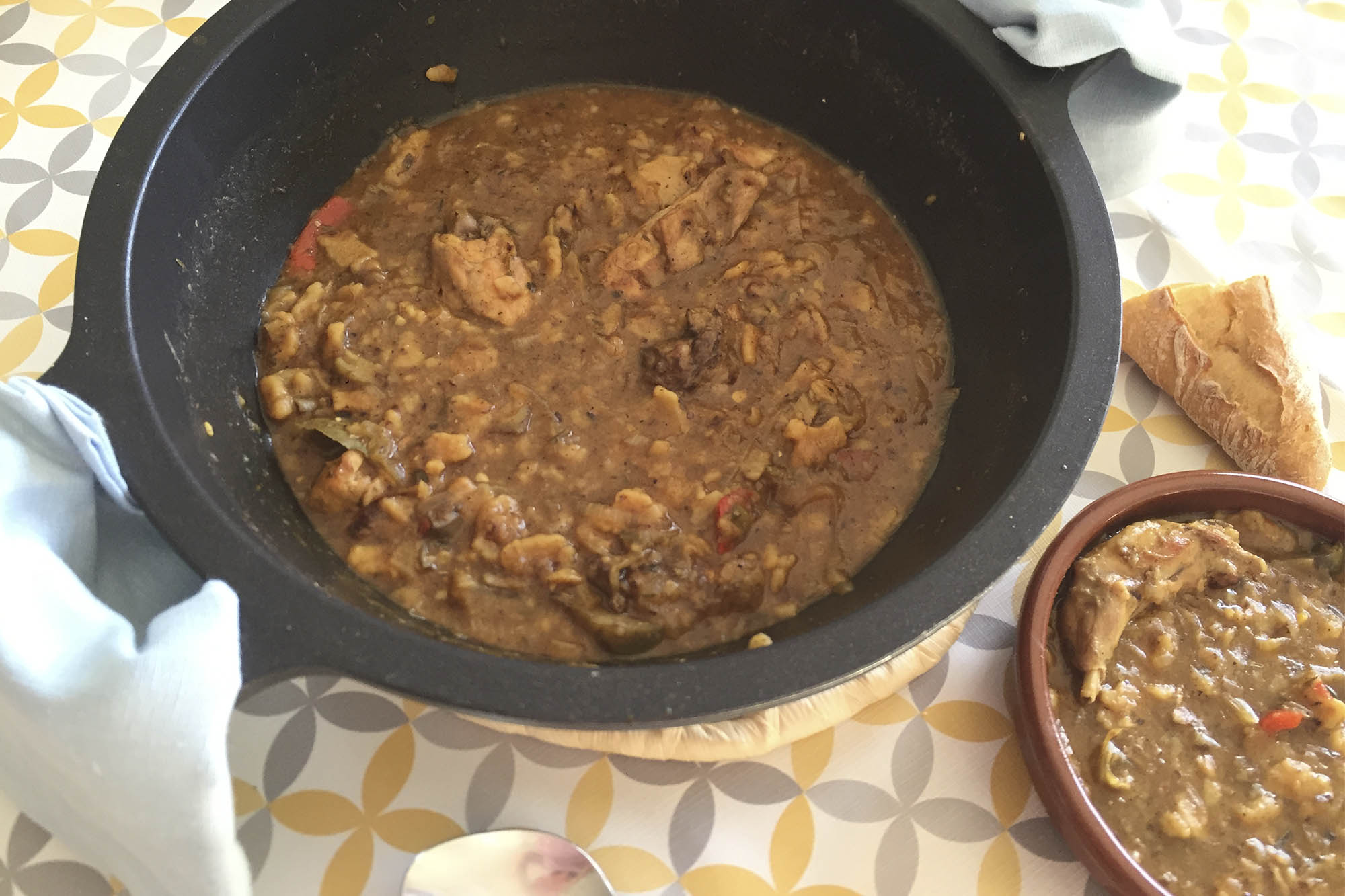 Gazpacho manchego con conejo