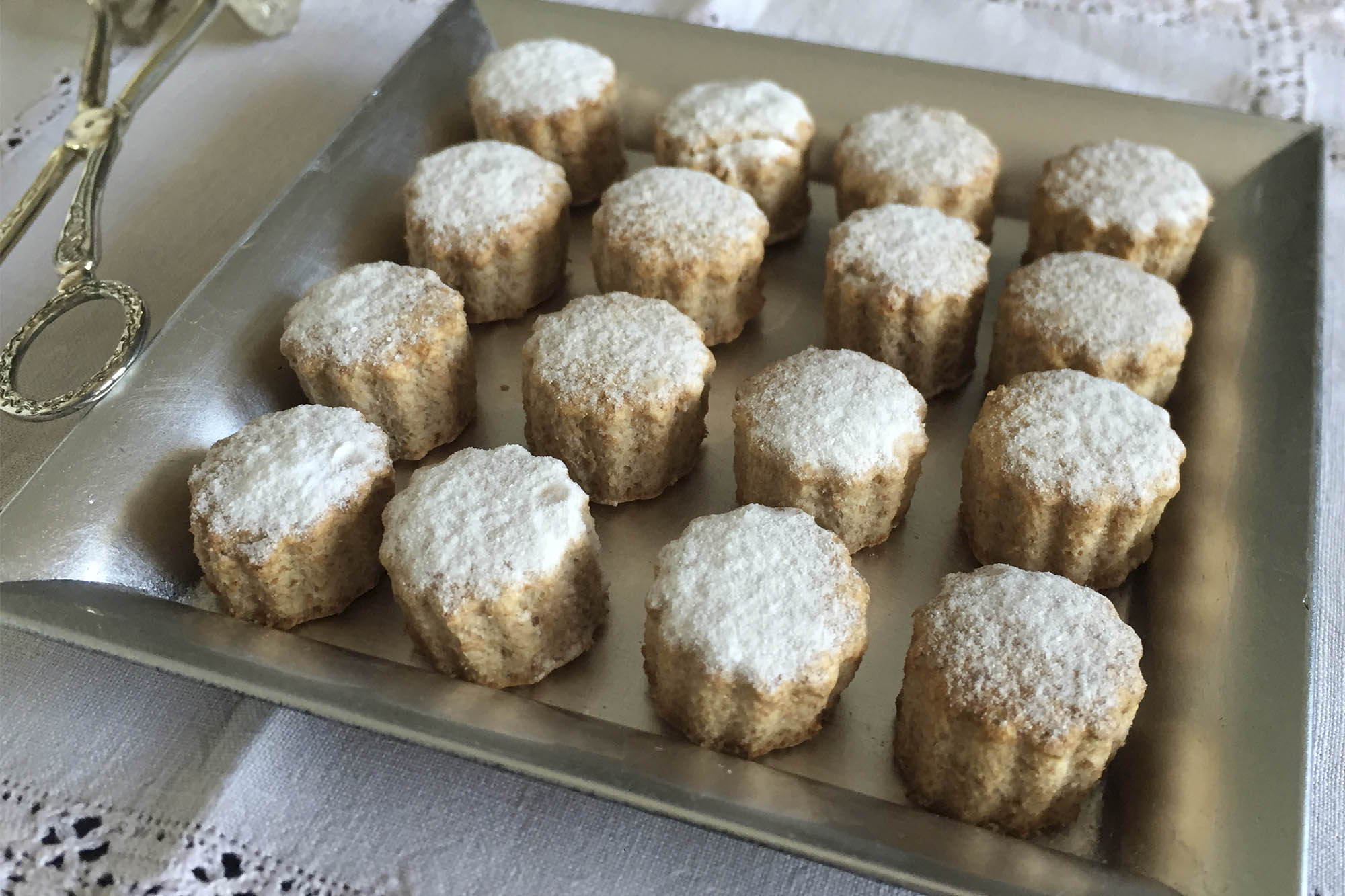 Mantecados de vino y espelta con stevia