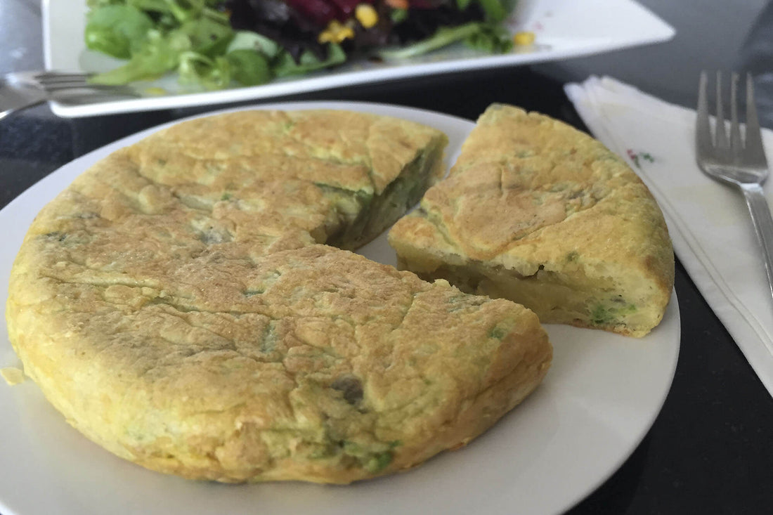 Tortilla de patatas y aguacate