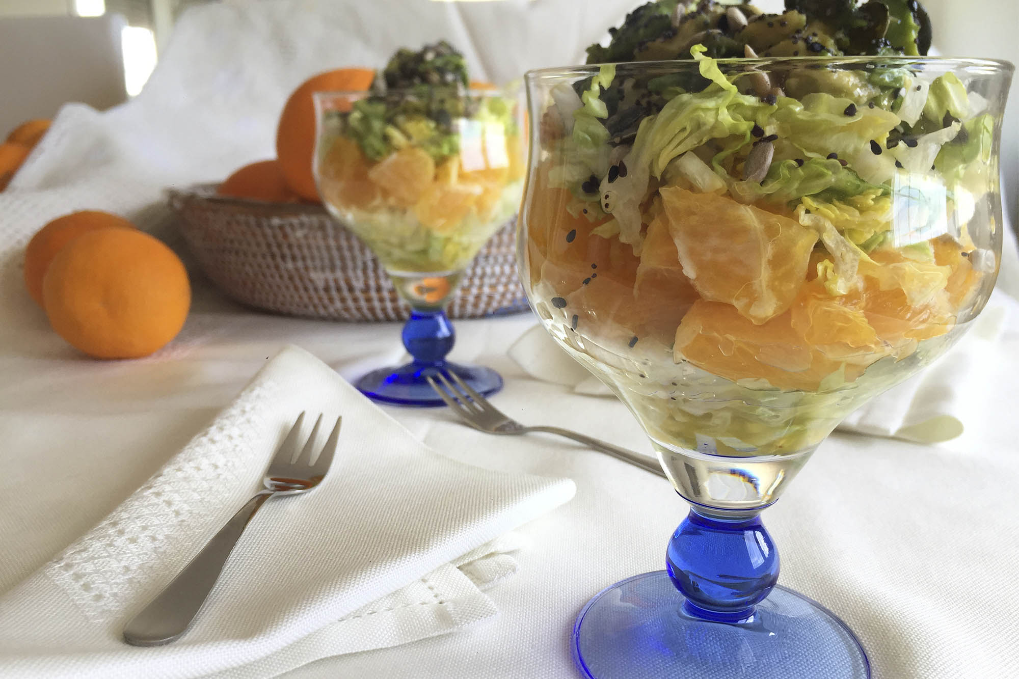Ensalada de naranjas y semillas