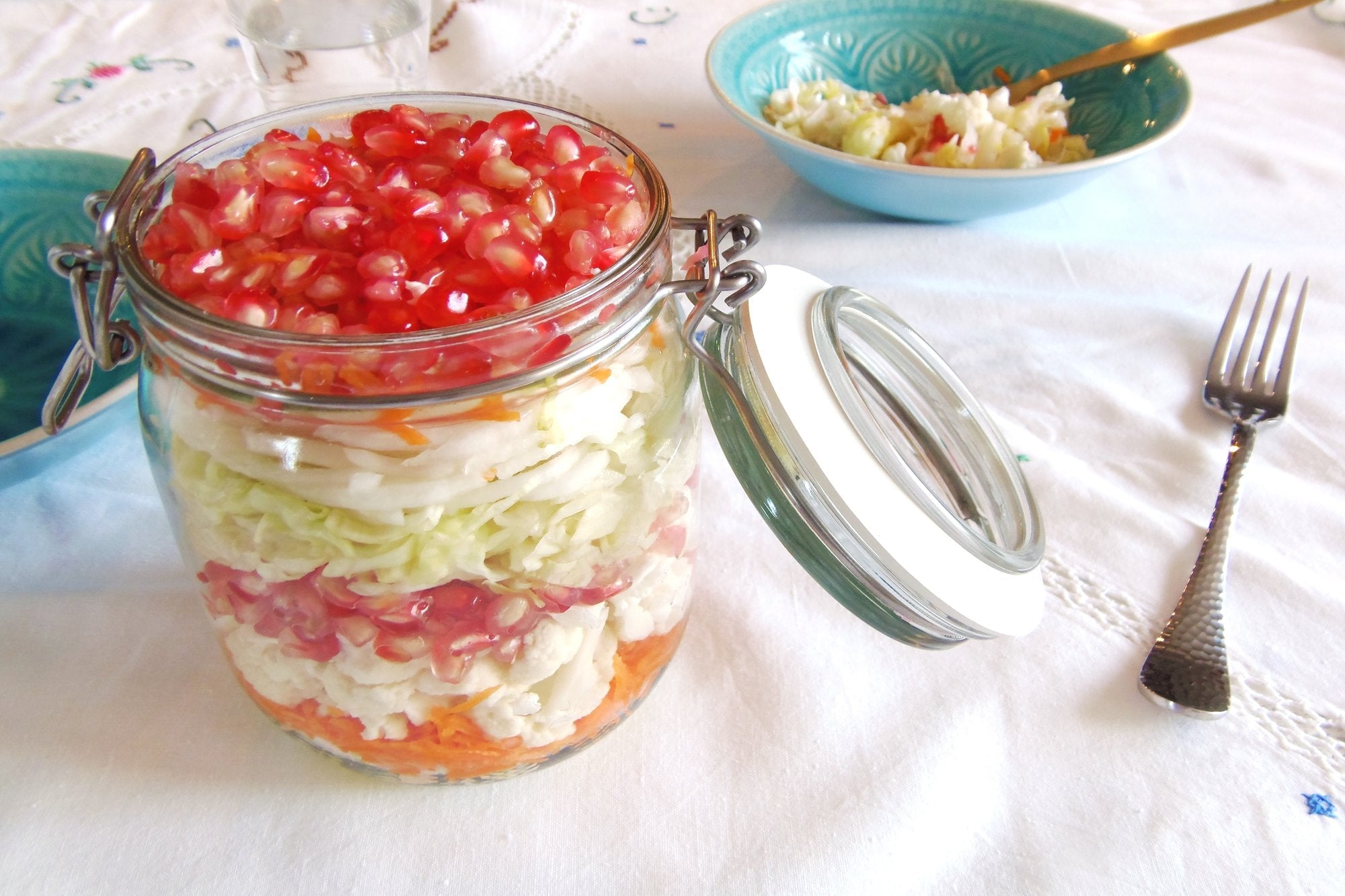 Ensalada de otoño en bote