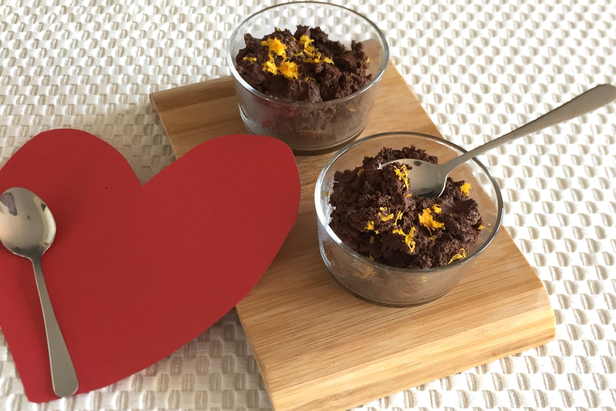 Mousse de chocolate y naranja