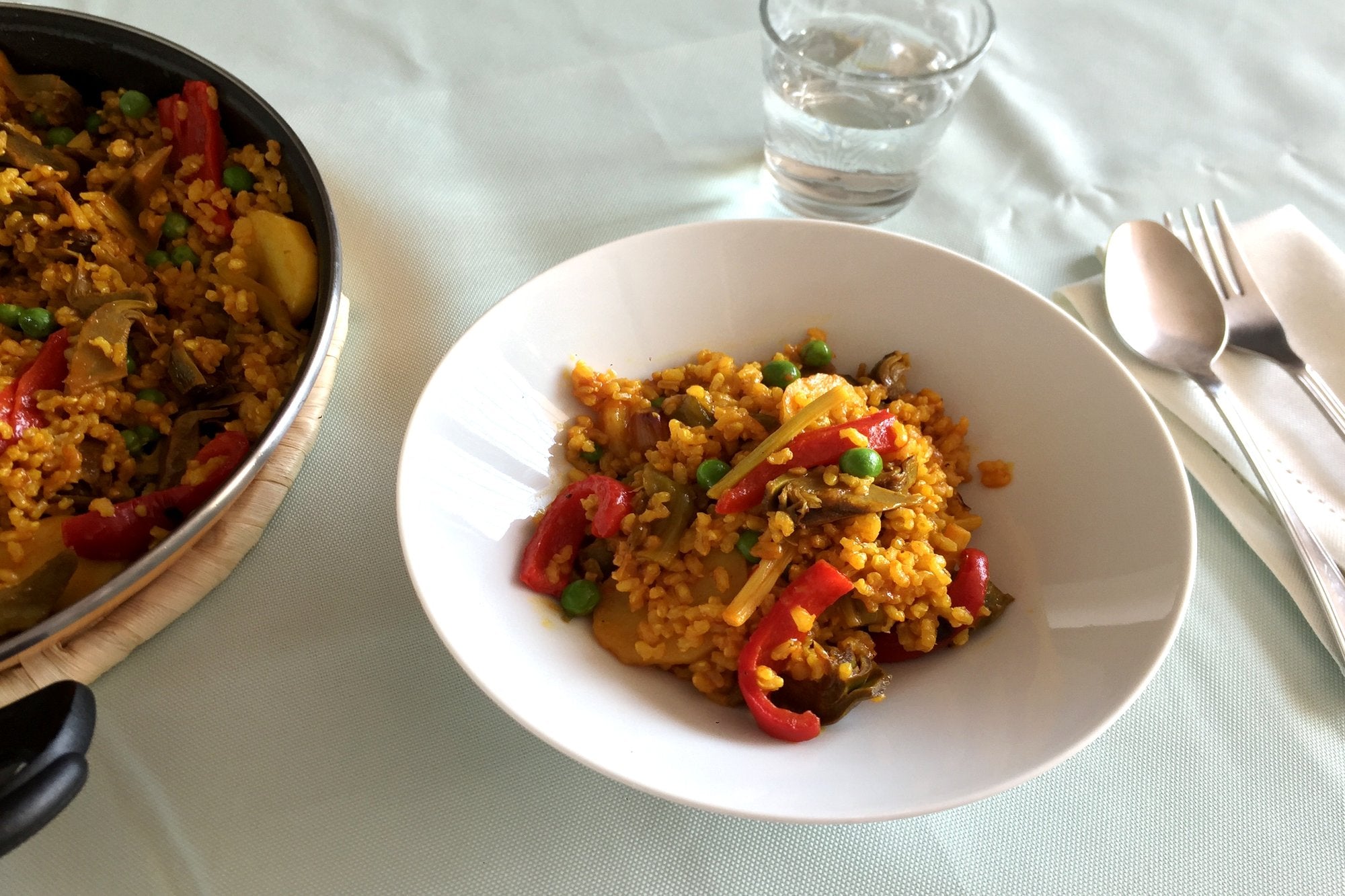 Paella de verduras