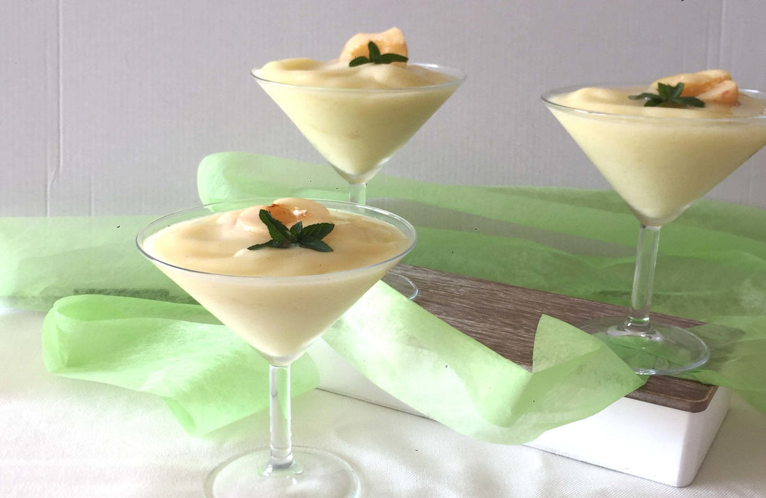 Sorbete de melón y albaricoque