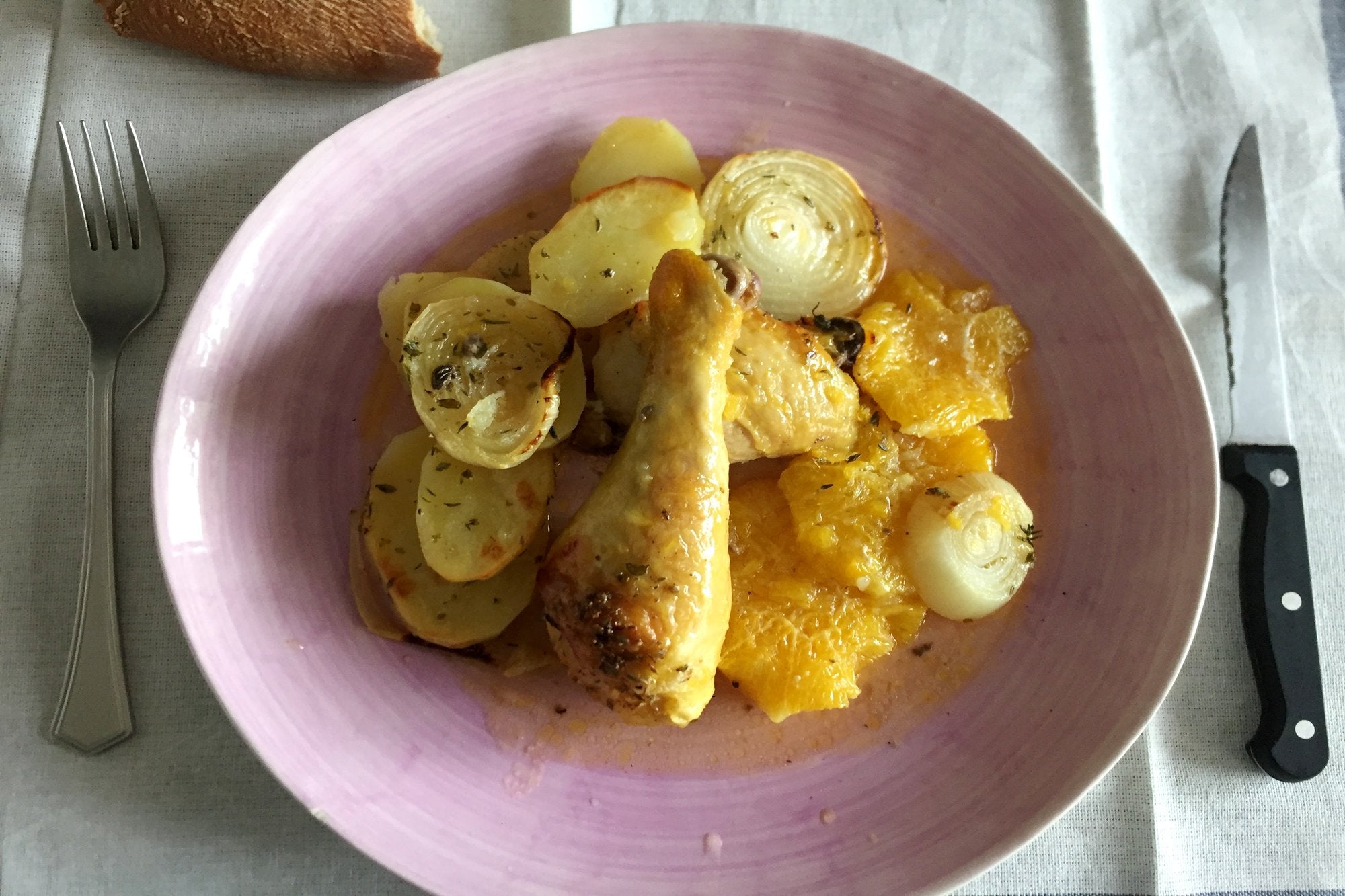 Rustidera de pollo a la naranja