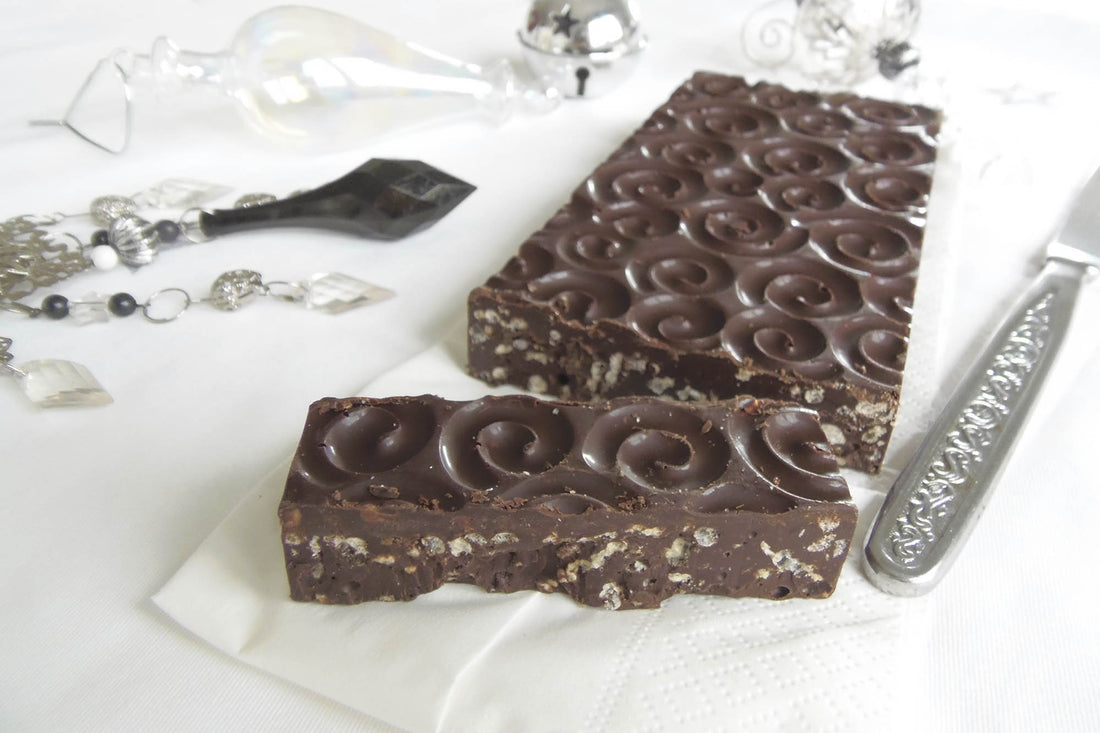 Turrón de chocolate casero