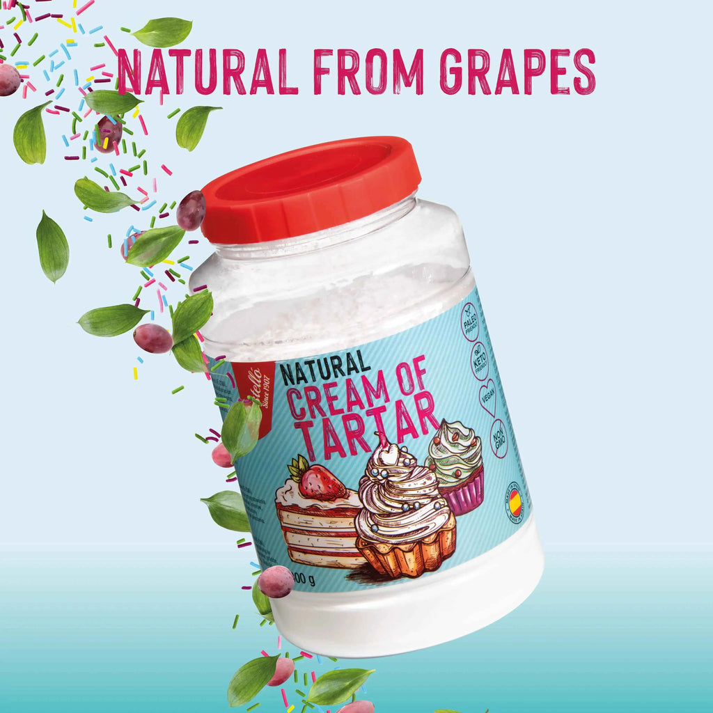Crème de Tartre 800 g - Substitut Naturel de la Levure Chimique - Castelló depuis 1907