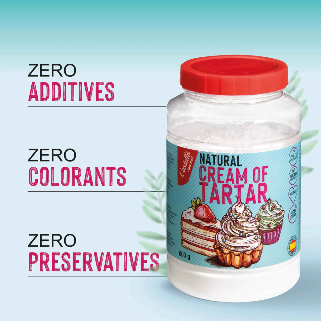 Crème de Tartre 800 g - Substitut Naturel de la Levure Chimique - Castelló depuis 1907