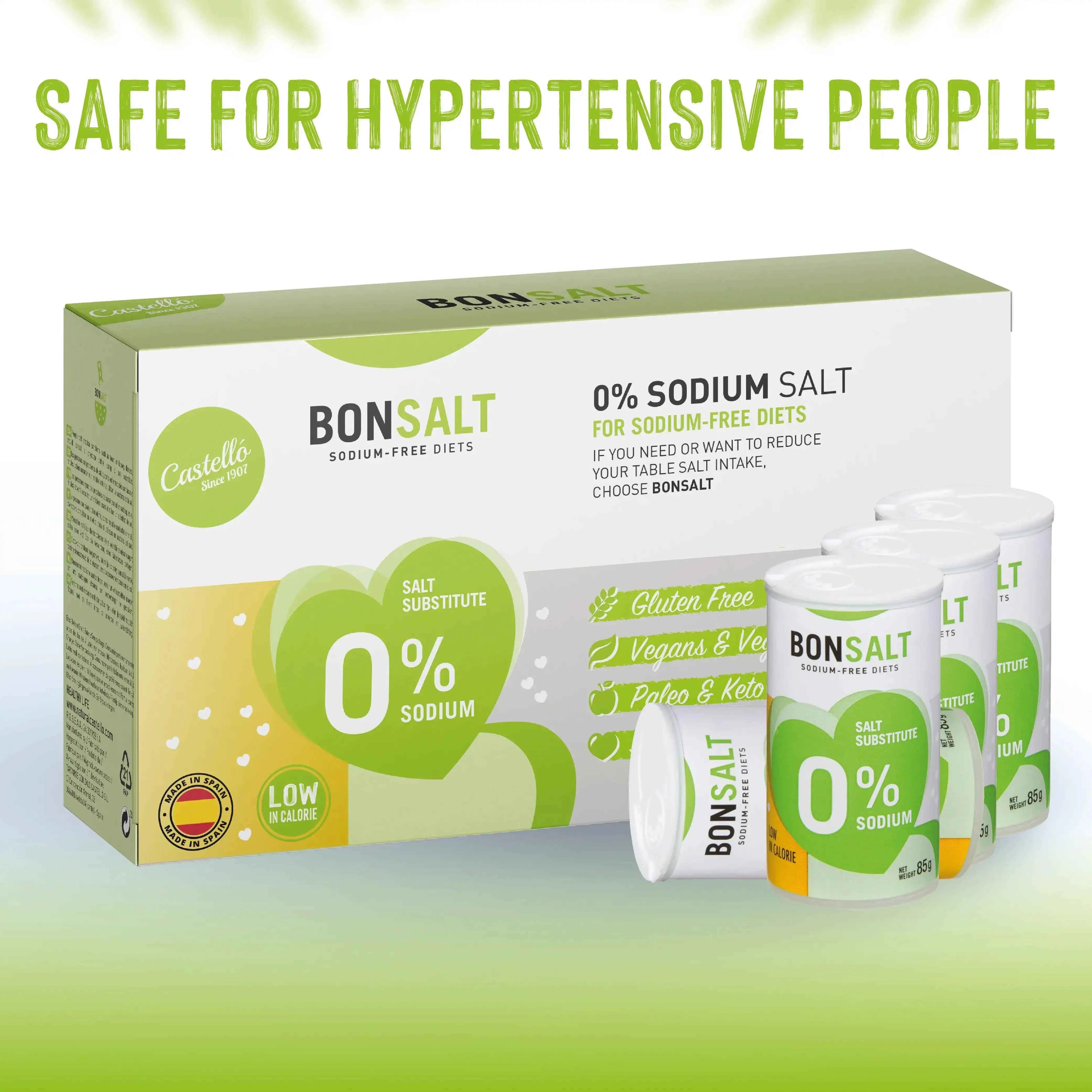 Sal Sin Sodio - Bonsalt Sal 0% Sodio - 4 botes