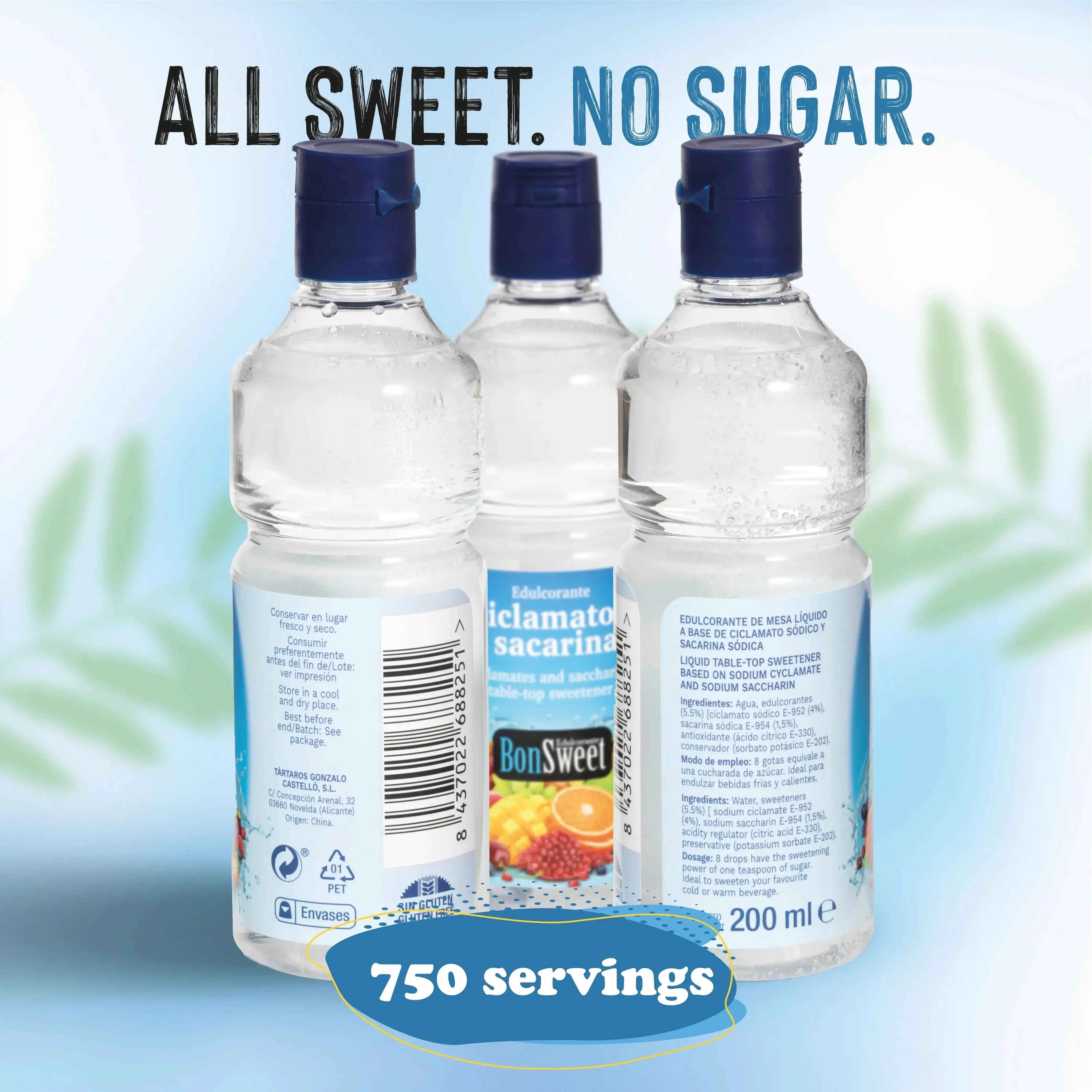 Edulcorante Líquido Bonsweet - Dulzor Instantáneo 0% Calorías