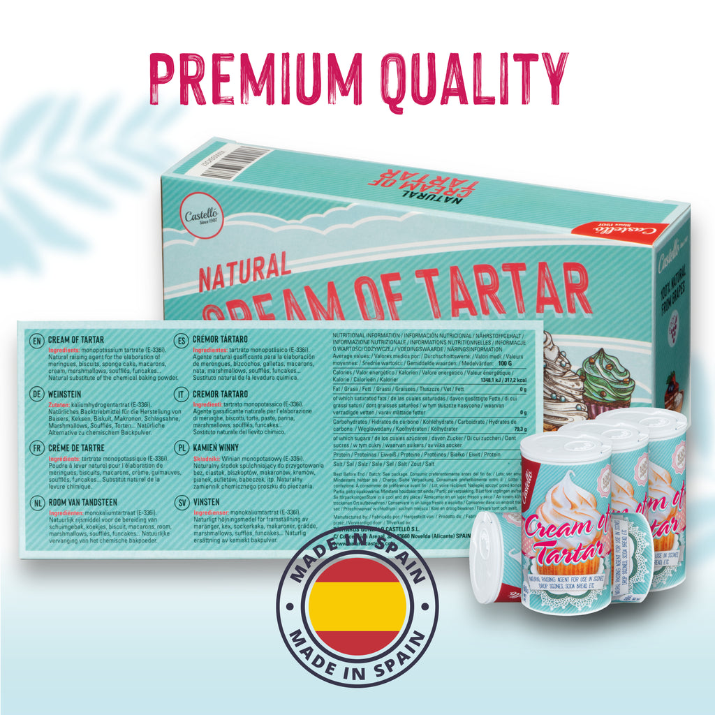 Cremor Tártaro 4 botes - El Impulsor Natural Multiusos