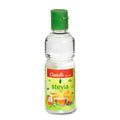 Édulcorant liquide Castelló Stevia en bouteille transparente de 125 ml avec bouchon vert, idéal comme édulcorant naturel sans calories pour remplacer le sucre dans les boissons et desserts, photographié sur fond blanc isolé.