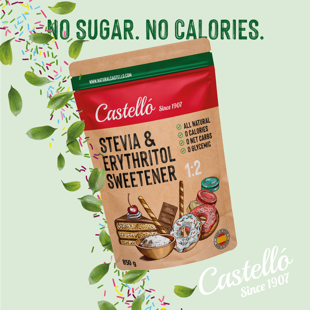 Stevia + Eritritol 1:2 (850 g) - Dulzor Natural Equilibrado