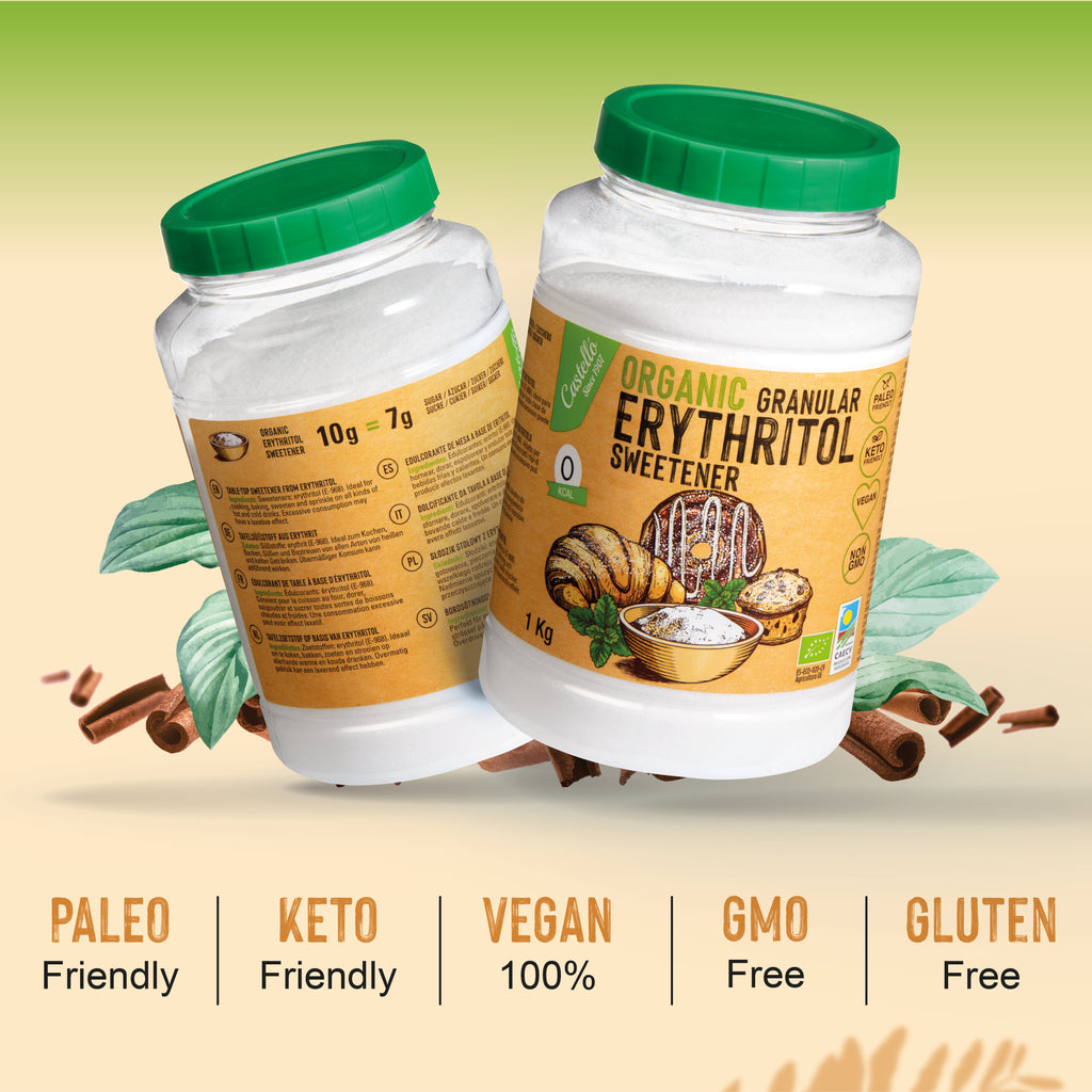 Eritritol Orgánico 1kg- Dulzor Bio y 0% Calorías