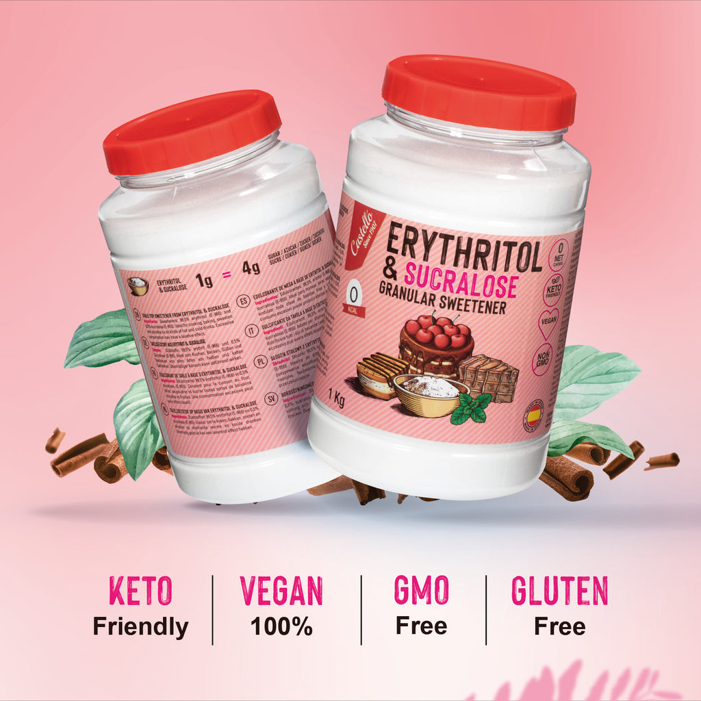 Eritritol + Sucralosa 1:4 (1 kg) - Dulzor Intenso 0% Calorías