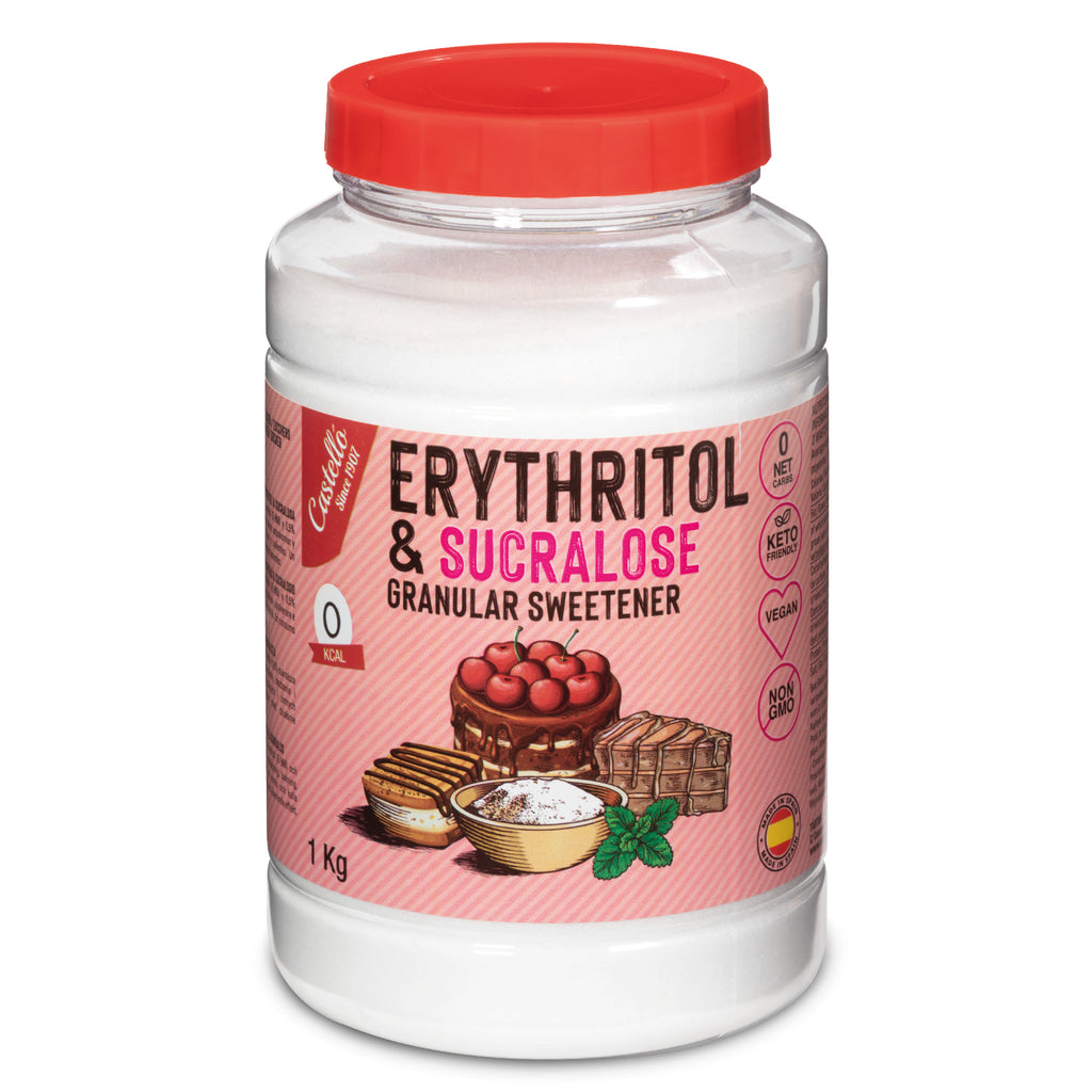 Eritritol + Sucralosa 1:4 (1 kg) - Dulzor Intenso 0% Calorías