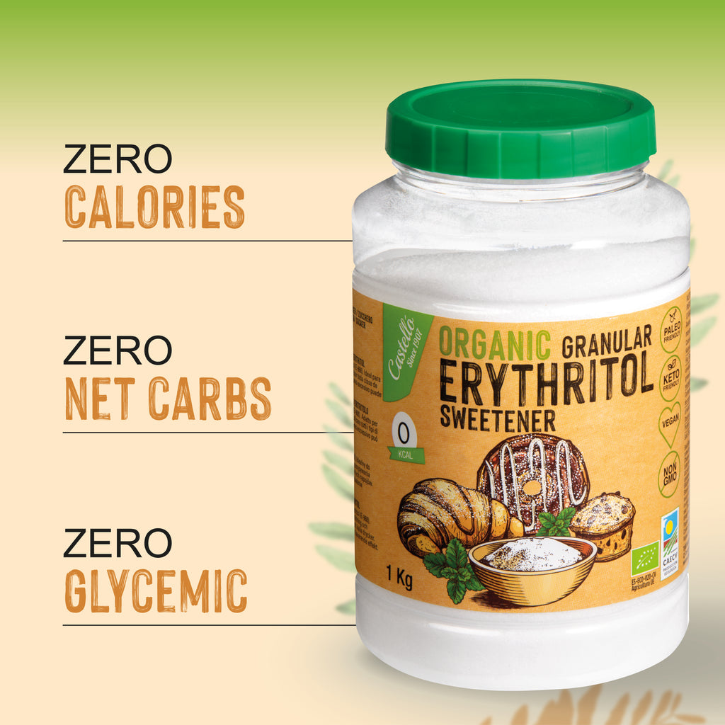 Eritritol Orgánico 1kg- Dulzor Bio y 0% Calorías